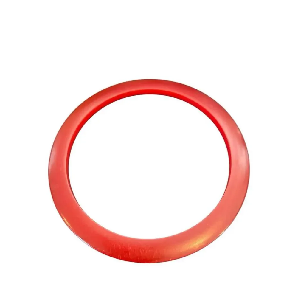 FOUR Vintage Bakelite Red Stackable Spacer Bangle Bracelets Cherry Red Art Deco - Picture 6 of 13